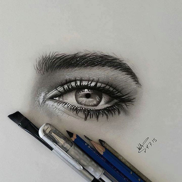 Realistic Pencil Drawing Of An Eye 60 Beautiful and Realistic Pencil Drawings Of Eyes A R T