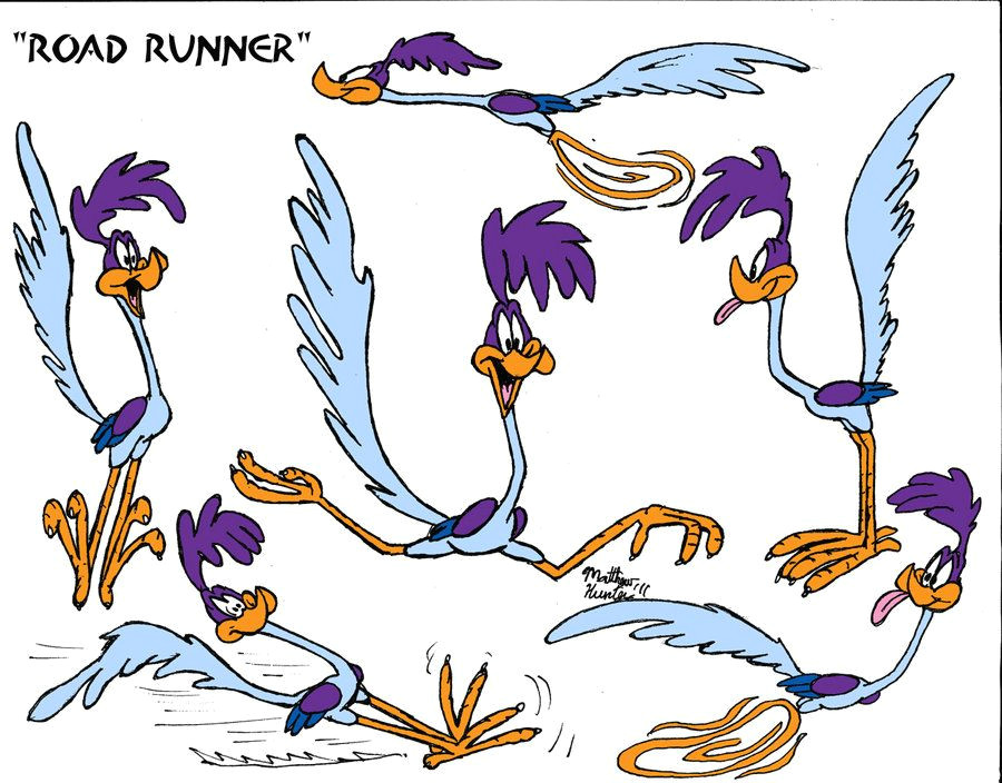 Road Runner Cartoon Drawing Aix Idee Aixideedesign On Pinterest