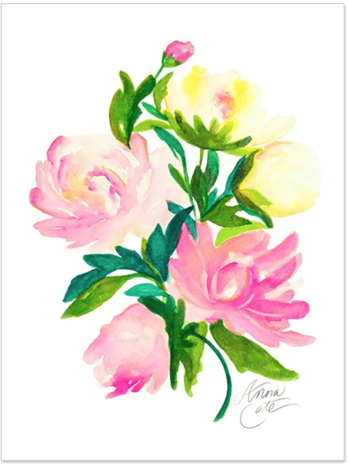 Rose Bouquet Drawing Watercolor Flowers Products Watercolor Watercolor Paintings