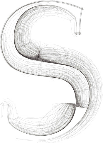 S Drawing Image Hand Draw Font Letter S Vector Illustration Vector Art Thinkstock