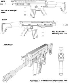 Scar H Drawing 81 Best A T Drawing Images Firearms Drawings Guns
