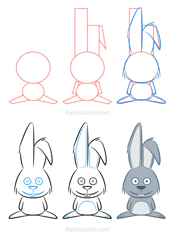 Simple Drawing Cute Rabbit How to Draw A Rabbit Comment Dessiner Un Lapin Easter Crafts