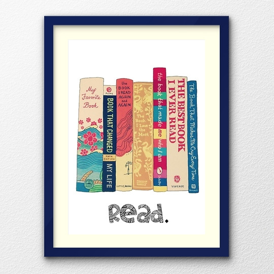 Simple Drawing Of A Girl Reading A Book 50 Awesome Posters that Encourage to Read