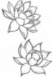 Simple Drawing Of Lotus Flower Pin by Ron On Art Pinterest Lotus Tattoo and Draw
