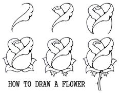 Simple Drawings Of Roses Step by Step 100 Best How to Draw Tutorials Flowers Images Drawing Techniques