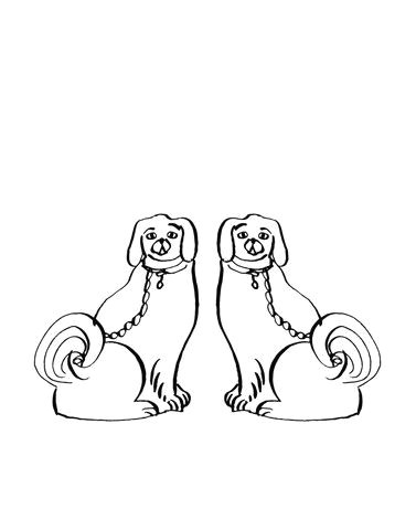 Simple Line Drawing Of A Dog Bookends Art Sketches Drawings with Pencil Pen and Ink