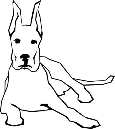 Simple Line Drawing Of A Dog Dog Simple Drawing Clip Art Dogs Pinterest Drawings Easy
