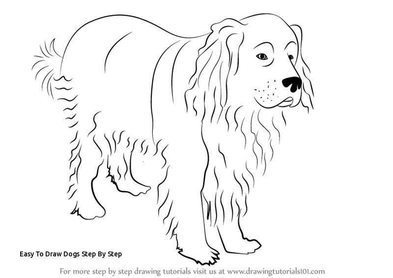 Simple Line Drawing Of A Dog Easy to Draw Dogs Step by Step May Od Petkovica Prslide Com