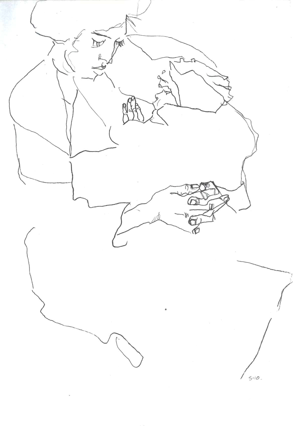 Simple Line Drawings Of Hands Contour Drawing Wikipedia