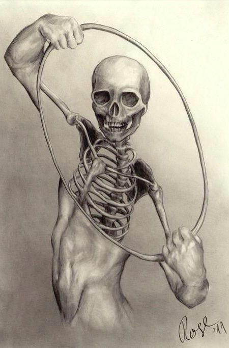 Skull Drawing Back A X Ray A Art by A Alexander Aka Mrbonecracker A Drawings