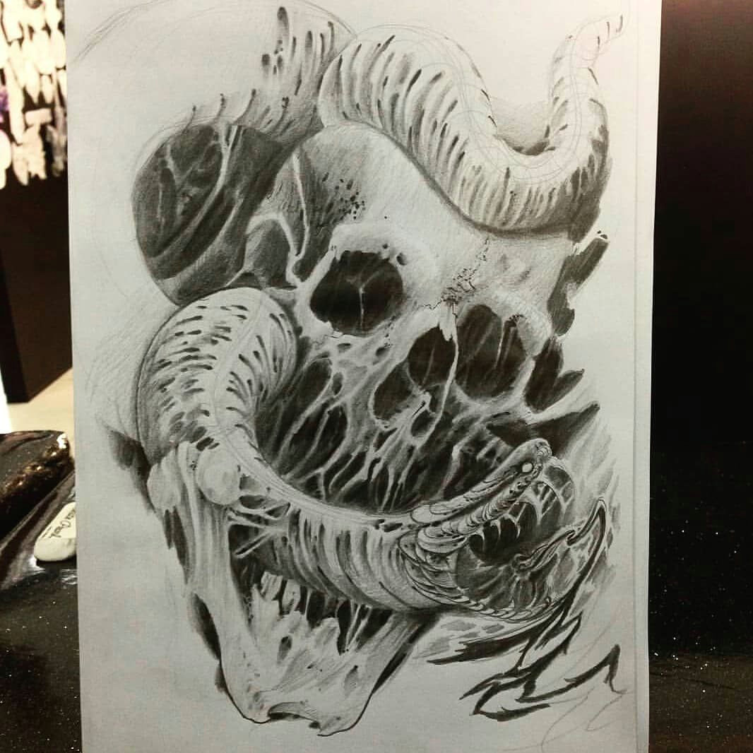 Skull Drawing Back Sketches Of Skull Tattoos Art Love Pinterest Tattoos Skull