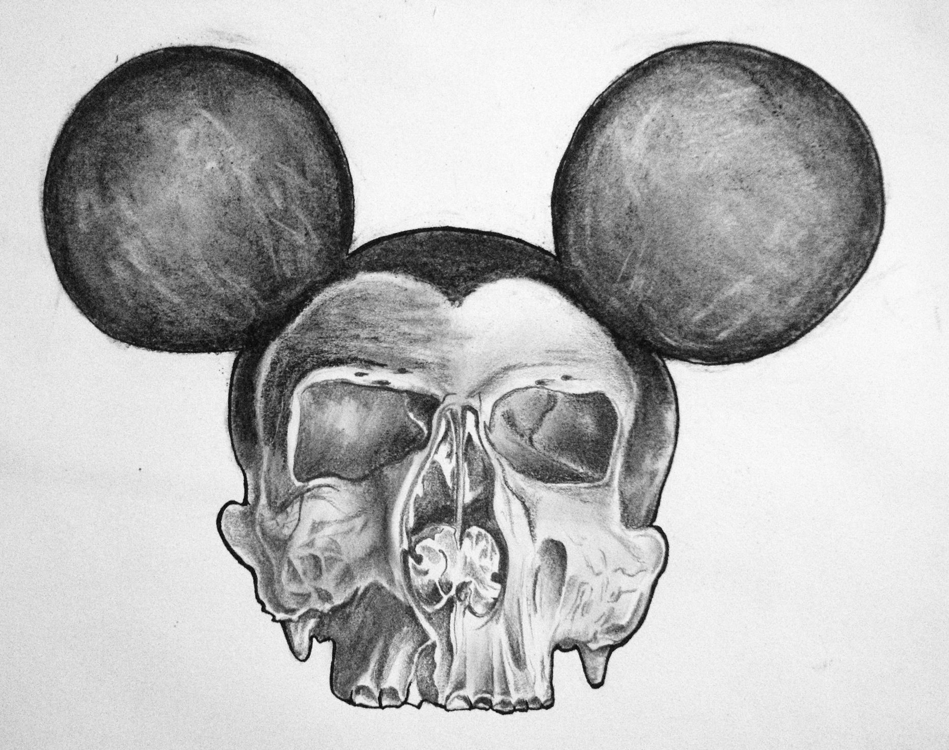 Skull Drawing Charcoal Dead Mouse Drawing Pencil Charcoal Skulls Skull Dead Mouse Art