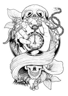 Skull Drawing Clock 55 Best them Bones Images Skull Art Skulls Skull