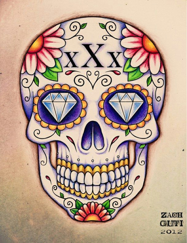 Skull Drawing Cute Cute Hipster Love Skulls Sugar Skull Sugar Skulls Tattoo