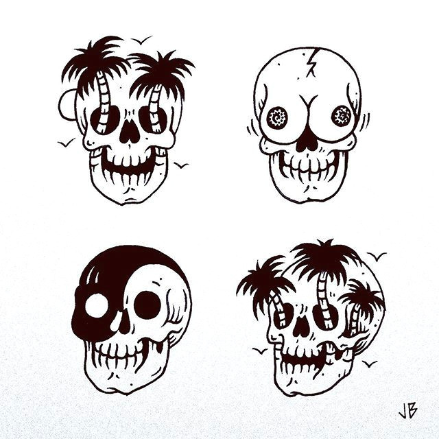 Skull Drawing Doodle Pin by Jeff Turner On Skulls More Skulls and the Occasional