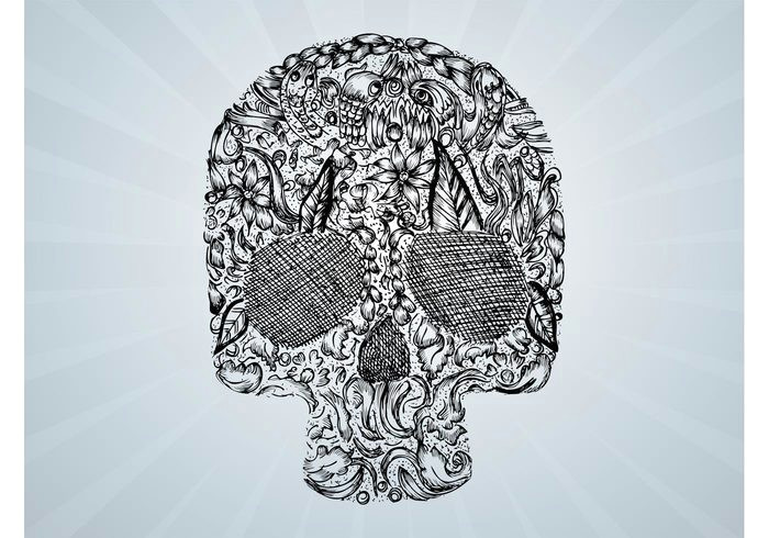 Skull Drawing Doodle Vector Skull Drawing Welovesolo