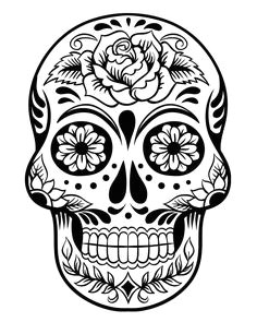 Skull Drawing Easy Dia De Los Muertos 65 Best Sugar Skull Designs Images Candy Skulls Mexican Skulls