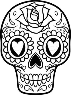 Skull Drawing Easy Dia De Los Muertos 67 Best Skull Coloring Pages Images Coloring Pages Skull Coloring