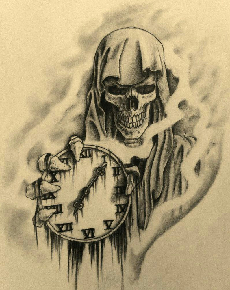 Skull Drawing Grim Reaper Pin by Christerfer Untermeyet On Cool Art Reaper Tattoo Tattoos