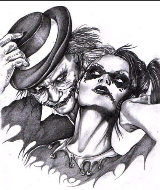 Skull Drawing Harley Quinn Joker and Harley Quinn Mrj Hqa Harley Quinn Joker Harley