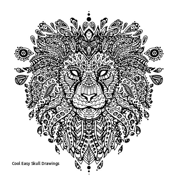 Skull Drawing Mandala Cool Easy Skull Drawings Lion Mandala On Behance Prslide Com