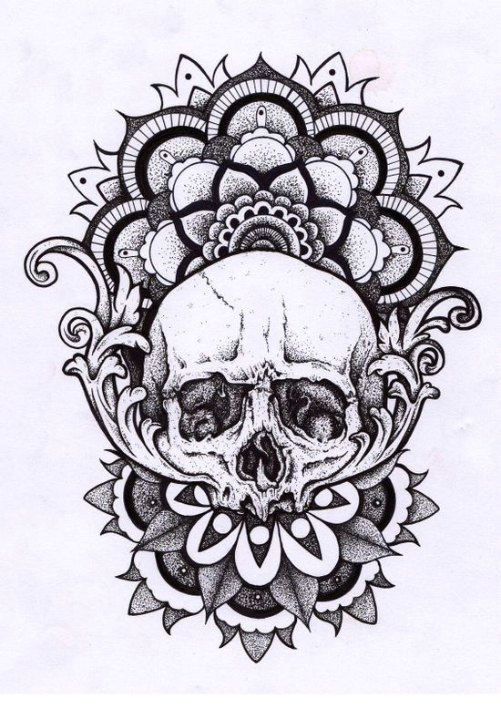 Skull Drawing Mandala Pin Od Poua A Vatea A Martin Gabriz Na Nastenke Tattoo Tattoos