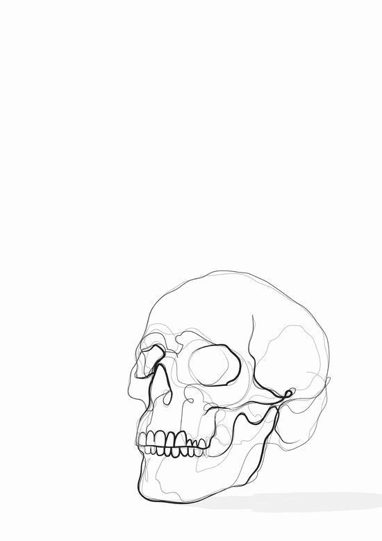 Skull Drawing One Line Pin Od Kaja A Abia Ska Na One Line Pinterest Draw Art Drawings I Art