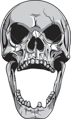 Skull Drawing Open Mouth 165628919 Skull with Wide Open Mouth Gettyimag by Johnhiggins5 Art