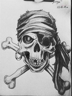 Skull Drawing Pirate 22 Best Pirate Flag and Skull Tattoo Designs Images Pirate Ship