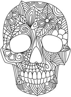 Skull Drawing Profile Difficult Tribal Print Coloring Pages Tiffany Render Dwight Howard