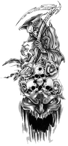 Skull Drawing Reaper 393 Best Love for Grim Reaper Images Skulls Death Skeletons