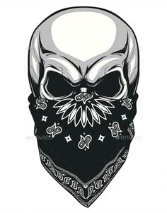 Skull Drawing with Bandana 45 Best Bandana Tattoo Designs Images Bandana Tattoo Design