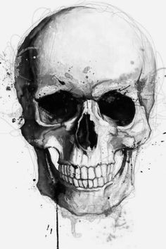 Skull Drawing with Color Rave by Ark Studies In 2019 Drawings Skull Simple Skull Drawing