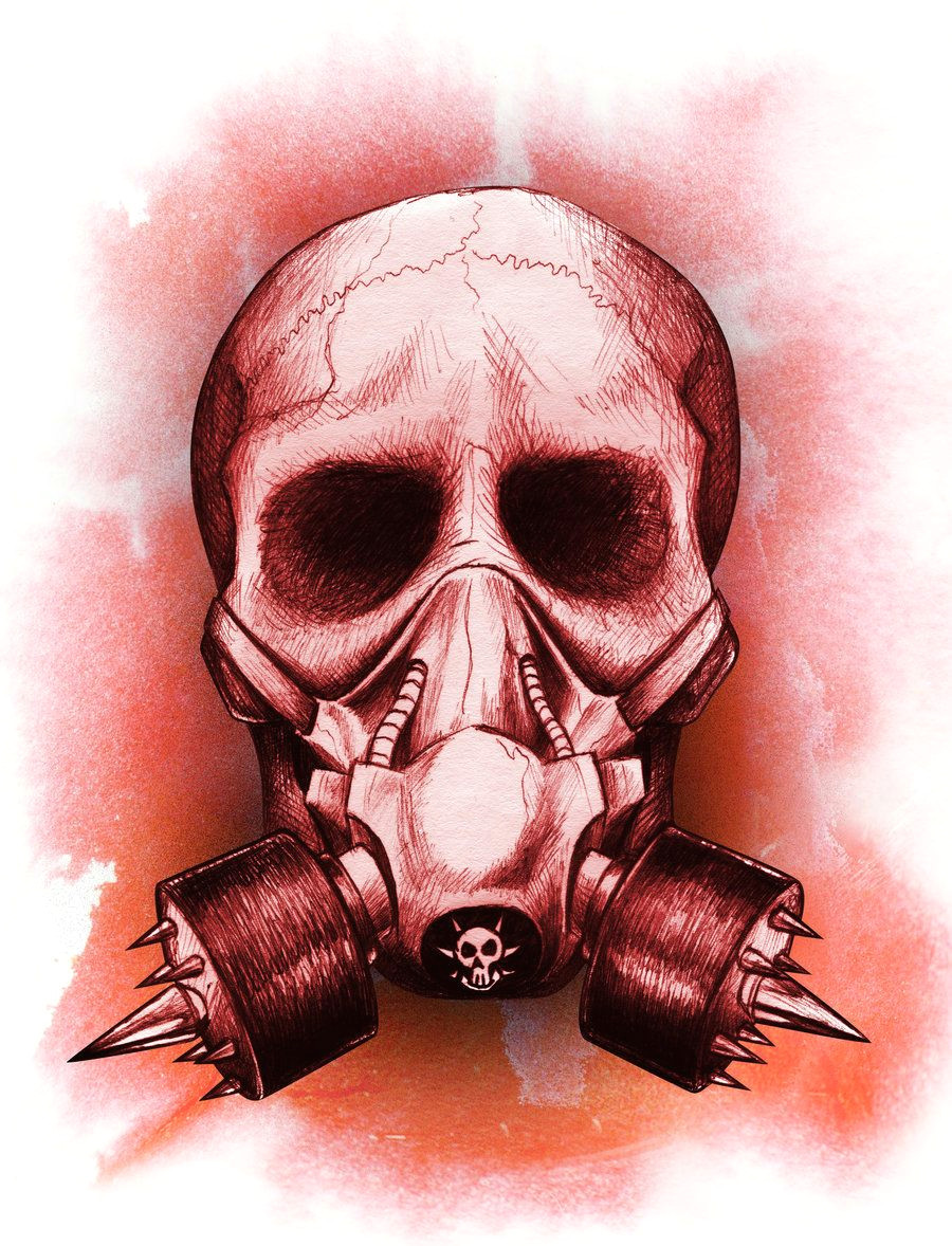 Skull Drawing with Gas Mask Wicked Skulls Gas Mask Skull by Beanarts On Deviantart Skulls