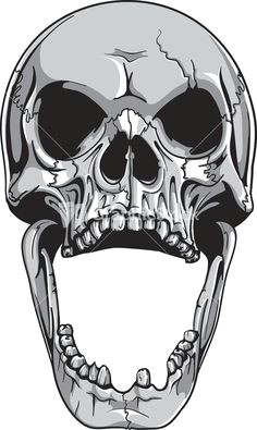 Skull Drawing with Mouth Open 165628919 Skull with Wide Open Mouth Gettyimag by Johnhiggins5 Art