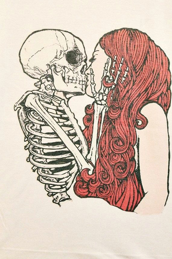 Skulls Kissing Drawing Pin by Vannah On Art Art Drawings Punk Art