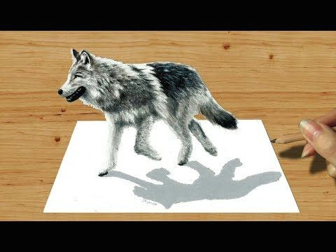 Speed Drawing Realistic Wolf 3d Pencil Drawing Walking Wolf Speed Draw Jasmina Susak