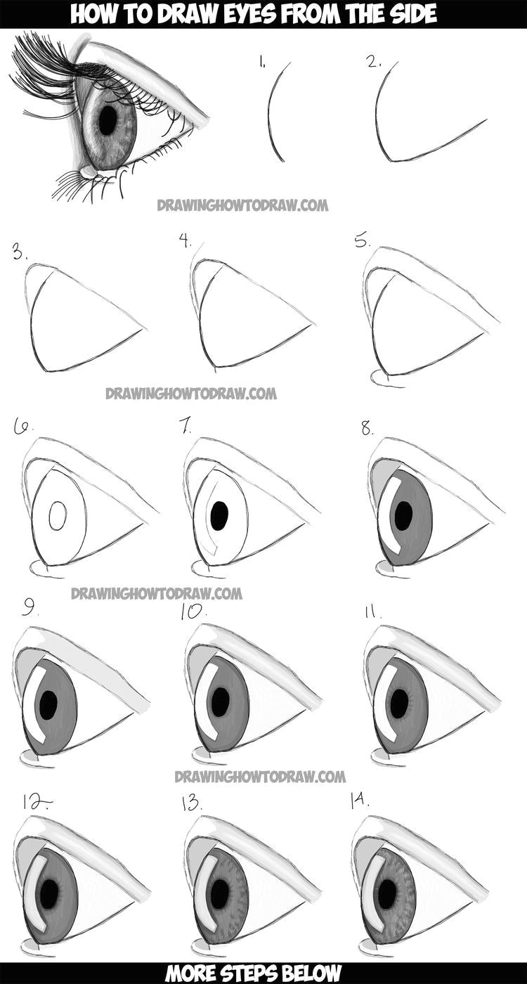 Steps for Drawing An Eye Drawing Eyes Eyeshadow Pinterest Drawings Realistic Drawings