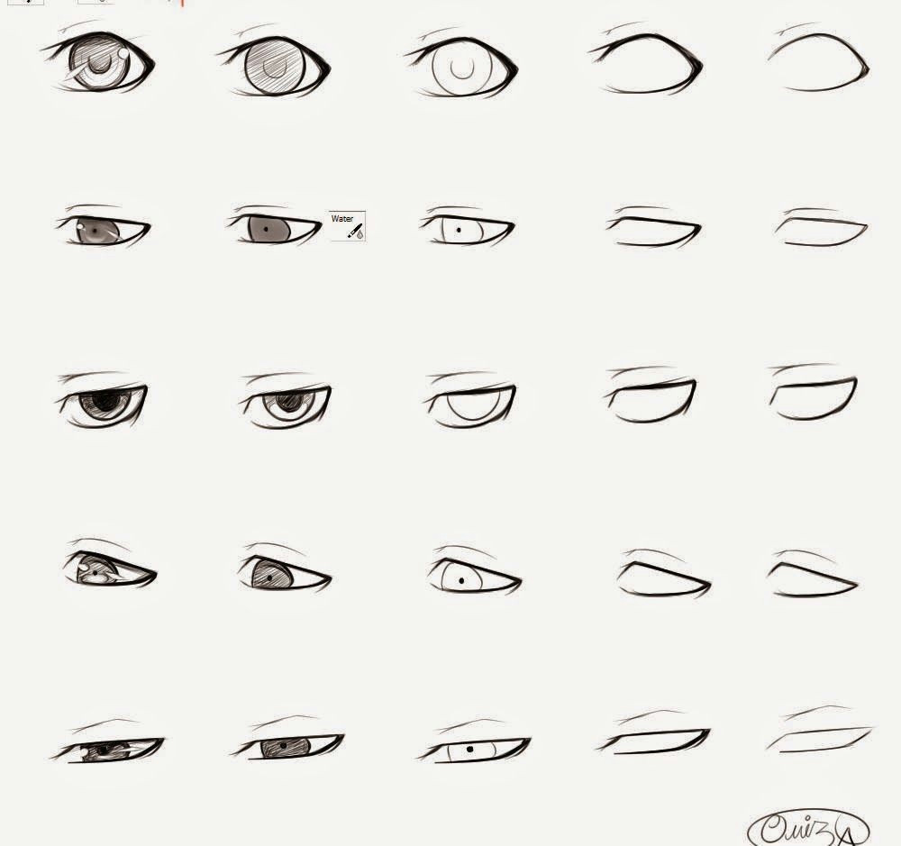 Steps In Drawing An Eye How to Draw Anime Male Eyes Step by Step Learn to Draw and Paint