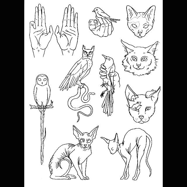 Stick Drawing Of A Cat Cc Flash Sheet No 6 Tat Tatuajes Arte Elementos