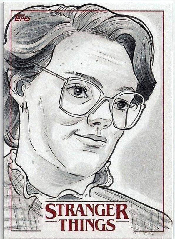 Stranger Things Drawing Pinterest Stranger Things 2018 topps Trading Card Barb by Eric Lehtonen