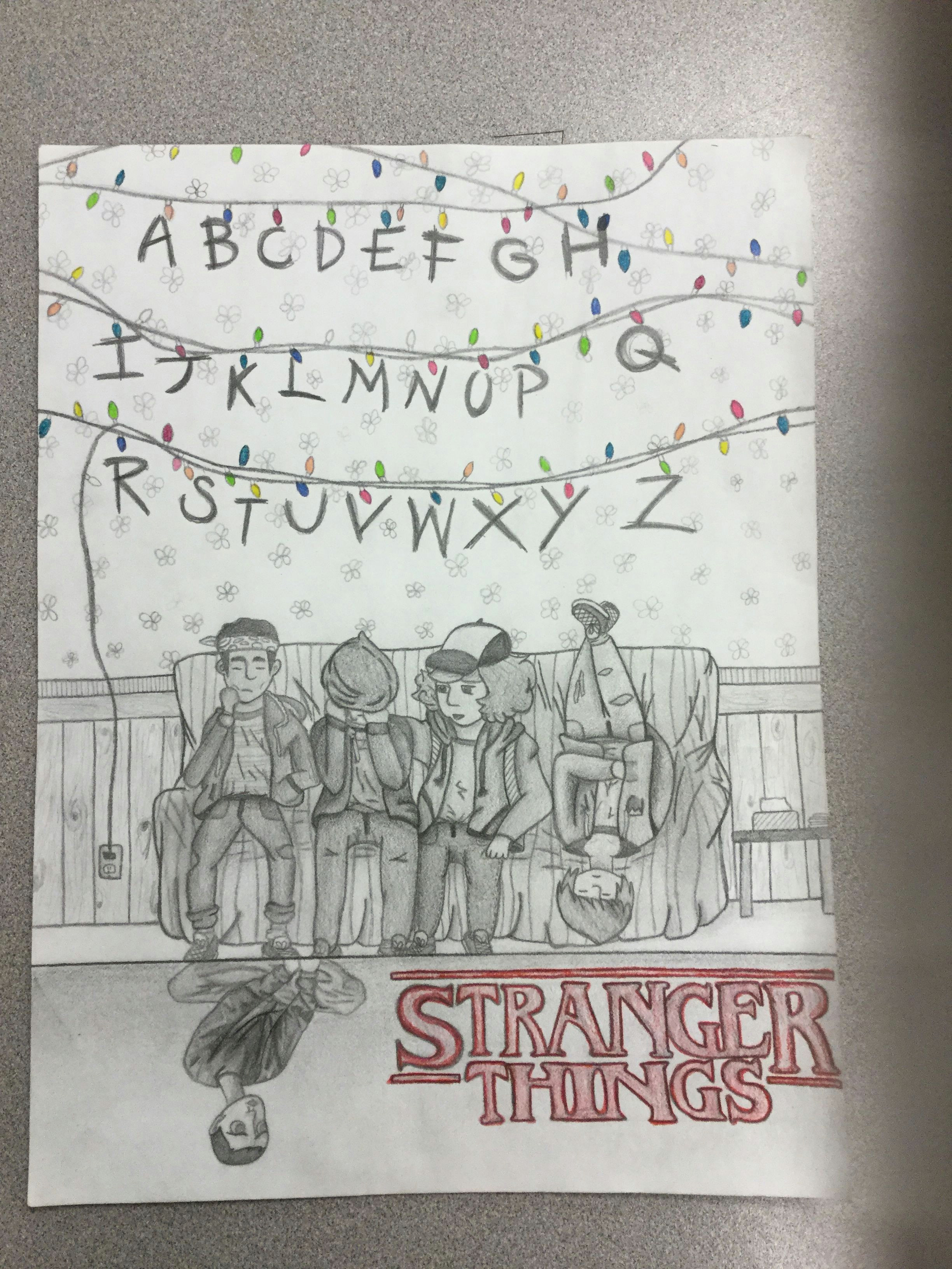 Stranger Things Drawing Will My Stranger Things Drawing Don T Look at 11 Her Face is Weird