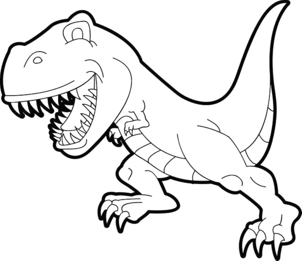 T Rex Cartoon Drawing Dinosaurier Ausmalbilder Tyrannosaurus Rex Nouveau Collection