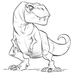 T Rex Drawing Cute 1207 Best Character Design Animals Images Drawings Animal