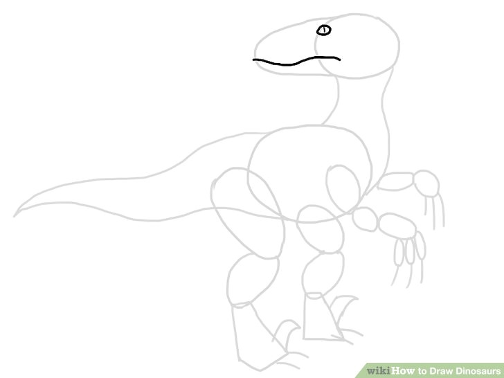 T Rex Drawing Easy Step by Step 5 Ways to Draw Dinosaurs Wikihow