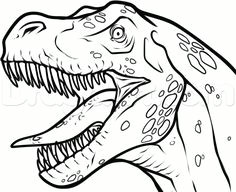 T Rex Head Drawing Easy 46 Best Draw Images Dinosaur Drawing Dinosaurs Drawing S