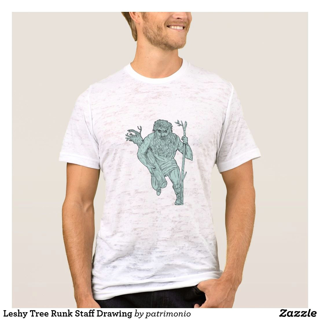 T Shirt Drawing Ideas Leshy Tree Runk Staff Drawing Men S Burnout T Shirt Designed with A