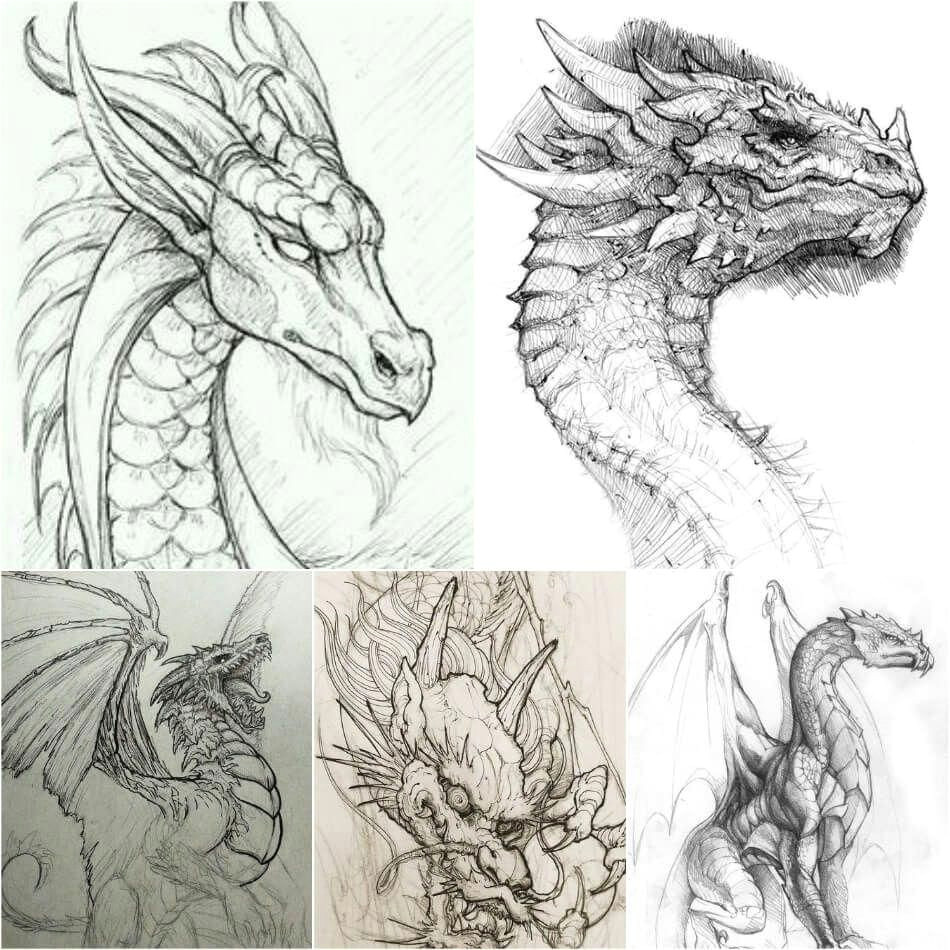 Tattoo Drawings Of Dragons Dragon Tattoos Dragon Tattoos Designs Dragon Tattoos Meaning