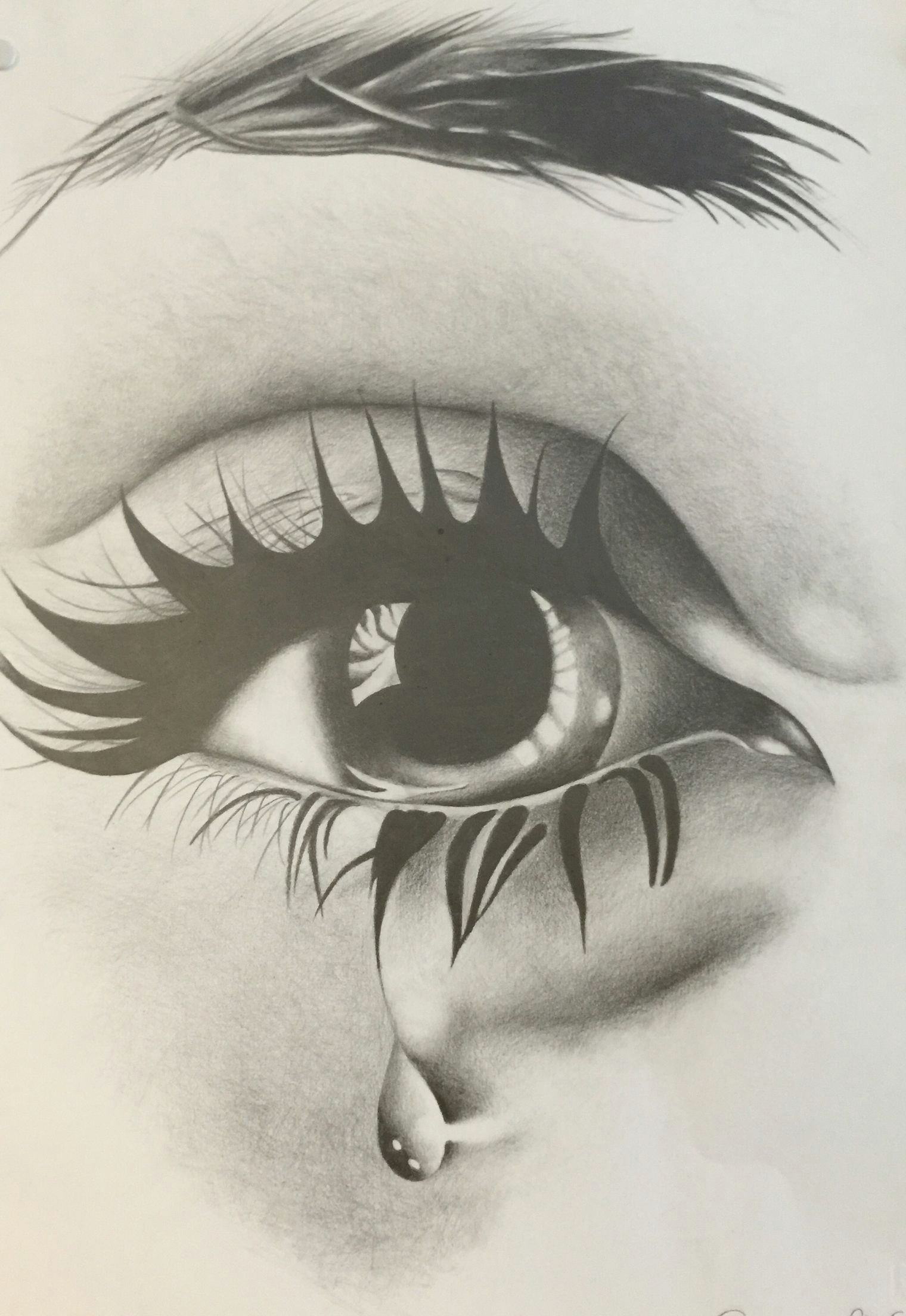 Teardrop Eye Drawing Barozzi Stefania Scuola Classi 1 E 2 Discipline Pittoriche