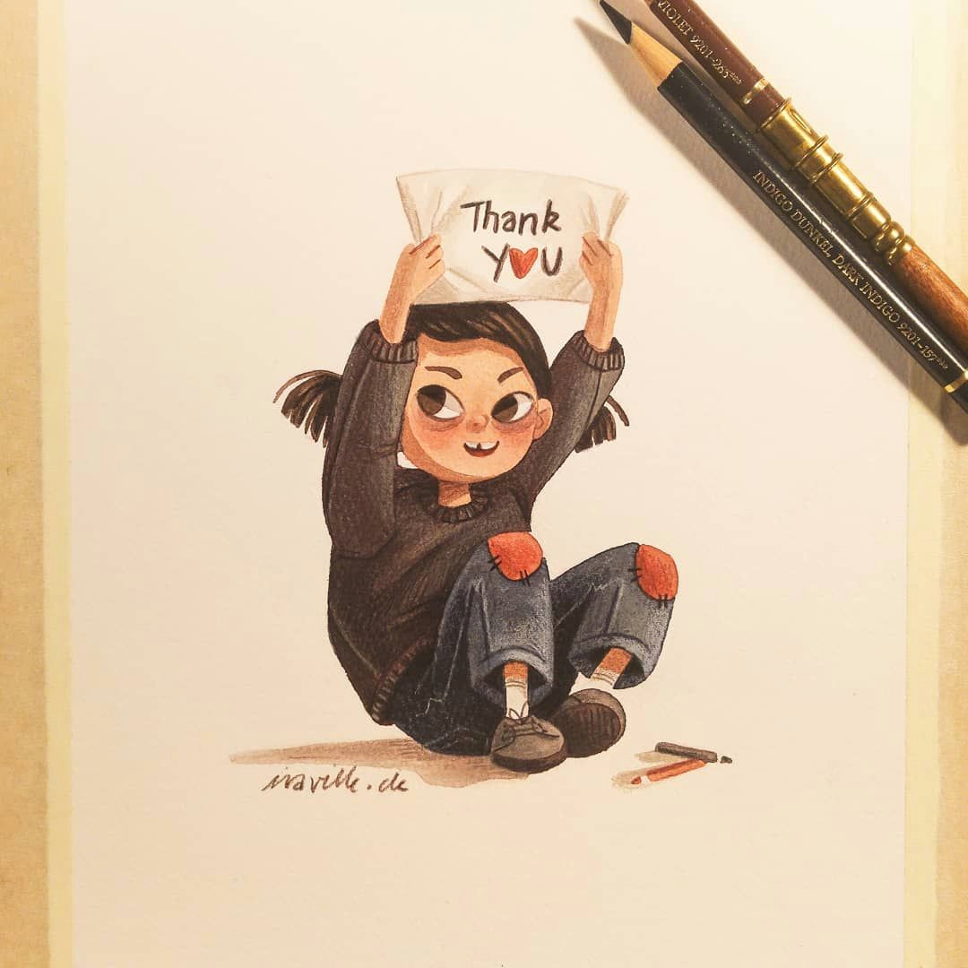 Thank U Drawings Iraville Ig Iraville Drawings In 2019 Book Art Art My Arts